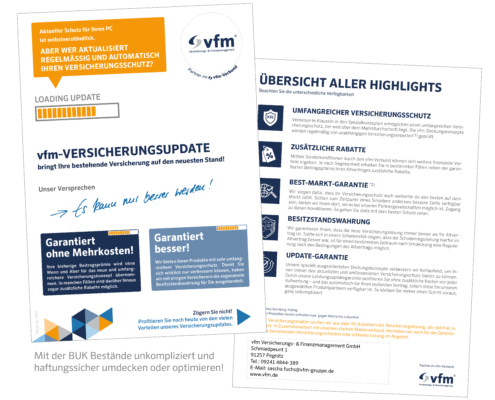 Infoblatt Versicherungsupdate