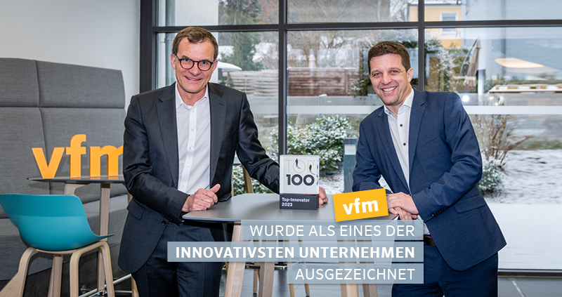 vfm Gruppe wurde als eines der innovativsten Unternehmen ausgezeichnet