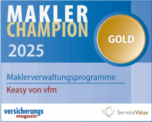 Auszeichnung Gold für Maklerverwaltungsprogramm Keasy, 2025