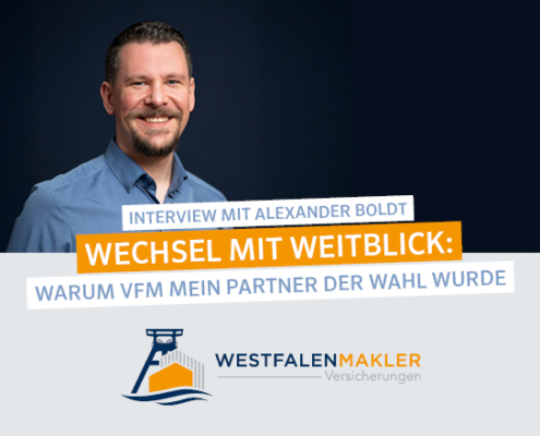 Das Bild zeigt den Makler Alexander Boldt mit seinem Logo.